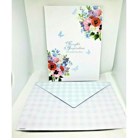 Thoughts And Inspirations Birthday Greetings Floral Bouquet Greeting Card - Picture 3 of 11